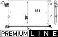 MAHLE AC38000P - Artículo complementario / información complementaria 2: con secador<br>Longitud [mm]: 645<br>Ancho [mm]: 359<br>Profundidad [mm]: 12<br>