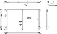 MAHLE AC498000S - Condensador, aire acondicionado - BEHR