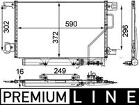 MAHLE AC450000P - Condensador, aire acondicionado - BEHR *** PREMIUM LINE ***