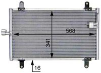 MAHLE AC514000S - Condensador, aire acondicionado - BEHR