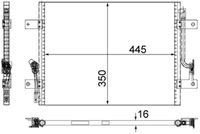 MAHLE AC583000S - Condensador, aire acondicionado - BEHR