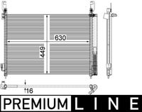 MAHLE AC588000P - Condensador, aire acondicionado - BEHR *** PREMIUM LINE ***