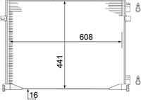 MAHLE AC528000S - Artículo complementario / información complementaria 2: sin secador<br>Material: Aluminio<br>Longitud de red [mm]: 610<br>Ancho de red [mm]: 435<br>Profundidad de red [mm]: 16<br>Agente frigorífico: R 134 a<br>