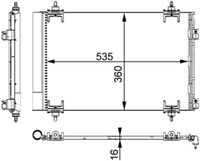 MAHLE AC 667 000S - Condensador, aire acondicionado