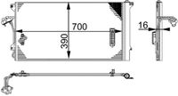 MAHLE AC659000S - Condensador, aire acondicionado - BEHR