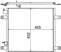 MAHLE AC705000S - Condensador, aire acondicionado - BEHR