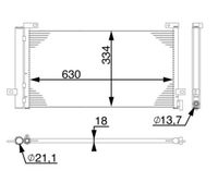 MAHLE AC 74 000S - Condensador, aire acondicionado