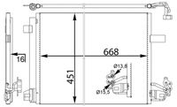 MAHLE AC 774 000S - Condensador, aire acondicionado