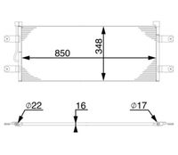 MAHLE AC783000S - Condensador, aire acondicionado - BEHR