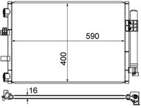 MAHLE AC861000S - Condensador, aire acondicionado - BEHR