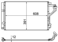 MAHLE AC867000S - Condensador, aire acondicionado - BEHR