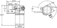 MAHLE AD42000S - Técnica conexión: O-Ring<br>Diámetro [mm]: 90<br>Altura [mm]: 225<br>Rosca, entrada: 3/4"<br>Rosca, salida: Hembra O-Ring 3/4"<br>