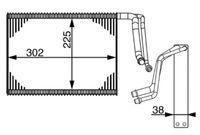 MAHLE AE143000S - Evaporador, aire acondicionado - BEHR