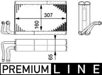 MAHLE AE68000P - Evaporador, aire acondicionado - BEHR *** PREMIUM LINE ***