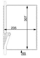 MAHLE AE74000S - Evaporador, aire acondicionado - BEHR