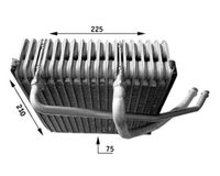 MAHLE AE44000S - Tipo radiador: Tubos refrigerantes paralelo<br>Longitud de red [mm]: 225<br>Ancho de red [mm]: 210<br>Profundidad de red [mm]: 75<br>Vehículo con dirección a la izquierda / derecha: para vehic. dirección izquierda<br>Artículo complementario / información complementaria 2: sin válvula de expansión<br>Peso neto [g]: 1275<br>Ancho de embalaje [cm]: 20,50<br>h embalaje [cm]: 26,50<br>long. de embalaje [cm]: 37,0<br>