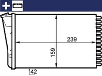 MAHLE AH155000S - Radiador de calefacción - BEHR