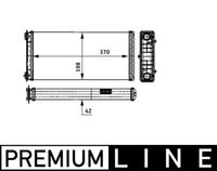 MAHLE AH117000P - Radiador de calefacción - BEHR *** PREMIUM LINE ***