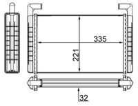 MAHLE AH119000S - Radiador de calefacción - BEHR