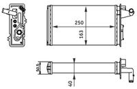 MAHLE AH141000S - Radiador de calefacción - BEHR