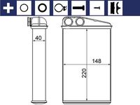 MAHLE AH17000S - Radiador de calefacción - BEHR