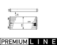 MAHLE AH131000P - Longitud de red [mm]: 368<br>Ancho de red [mm]: 173<br>Profundidad de red [mm]: 32<br>Peso [kg]: 0,99<br>