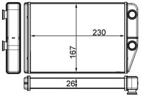 MAHLE AH225000S - Radiador de calefacción - BEHR