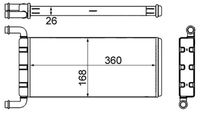 MAHLE AH241000S - Radiador de calefacción - BEHR