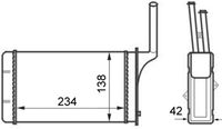 MAHLE AH49000S - Radiador de calefacción - BEHR