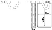 MAHLE AH232000S - Radiador de calefacción - BEHR