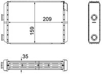 MAHLE AH 60 000S - Radiador de calefacción