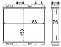 MAHLE AH247000S - Radiador de calefacción - BEHR