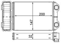 MAHLE AH251000S - Radiador de calefacción - BEHR