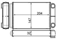 MAHLE AH 258 000S - Radiador de calefacción