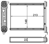 MAHLE AH259000S - Radiador de calefacción - BEHR