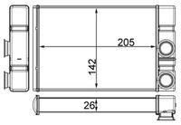 MAHLE AH260000S - Radiador de calefacción - BEHR