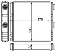 MAHLE AH262000S - Radiador de calefacción - BEHR