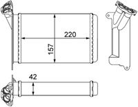 MAHLE AH95000S - Radiador de calefacción - BEHR