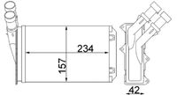 MAHLE AH83000S - Radiador de calefacción - BEHR