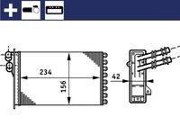 MAHLE AH72000S - Radiador de calefacción - BEHR