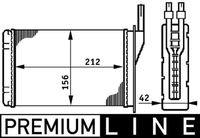 MAHLE AH74000P - Radiador de calefacción - BEHR *** PREMIUM LINE ***