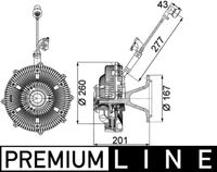 MAHLE CFC115000P - Diámetro exterior [mm]: 238<br>Peso [kg]: 6,4<br>