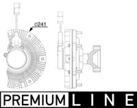 MAHLE CFC 254 000P - Embrague, ventilador del radiador