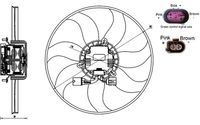 MAHLE CFF170000S - Ventilador, refrigeración del motor - BEHR