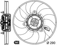 MAHLE CFF171000S - Ventilador, refrigeración del motor - BEHR