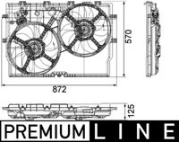 MAHLE CFF193000P - Ventilador, refrigeración del motor - BEHR *** PREMIUM LINE ***