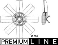 MAHLE CFF430000P - Ventilador, refrigeración del motor - BEHR *** PREMIUM LINE ***