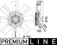 MAHLE CFF473000P - Ventilador, refrigeración del motor - BEHR *** PREMIUM LINE ***