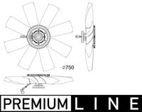 MAHLE CFF505000P - Ventilador, refrigeración del motor - BEHR *** PREMIUM LINE ***