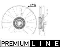 MAHLE CFF 526 000P - Ventilador, refrigeración del motor